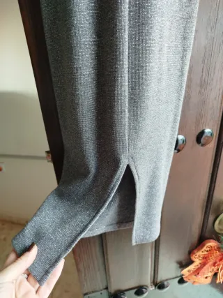 Vestido plateado ajustado