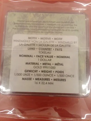 Moneda Oro Van Gogh Obras Maestras