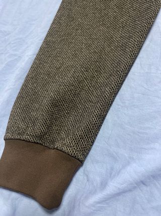 Chaqueta de cuadros marrón y gris