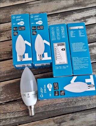 6 Lâmpadas LED E14 250 lm 3W