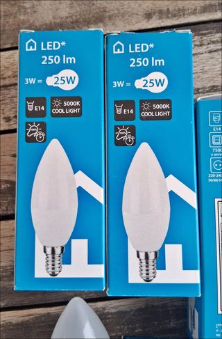 6 Lâmpadas LED E14 250 lm 3W