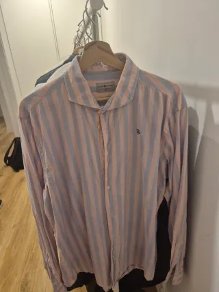 Camisa rayas algodón-lino