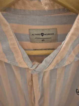 Camisa rayas algodón-lino