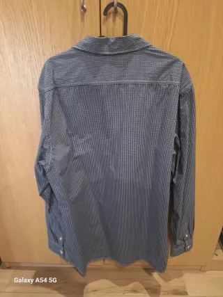 Camisa Scotch & Soda cuadros pequeños azul y blanc