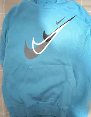 Sudadera Nike con capucha azul