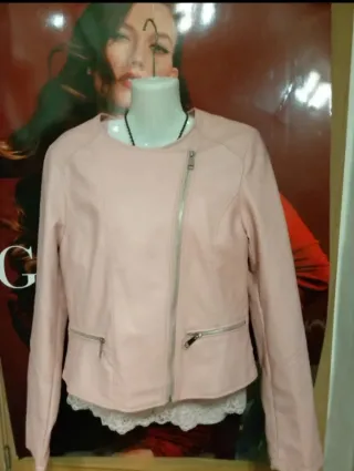 Chaqueta rosa mujer