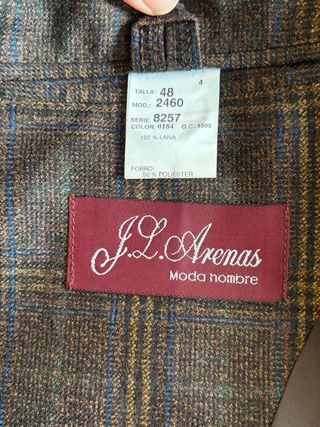 Americana de cuadros hombre