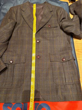 Americana de cuadros hombre