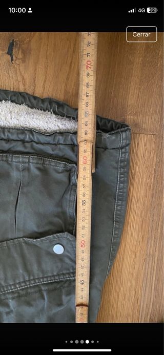 Chaqueta larga mujer H&M verde