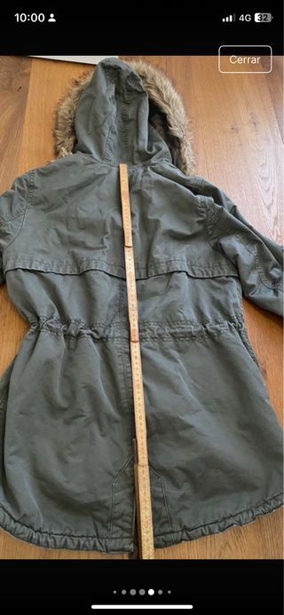 Chaqueta larga mujer H&M verde