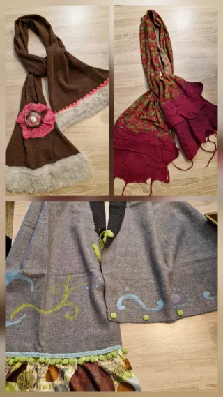 Lote 3 sciarpe Raquel Castaño