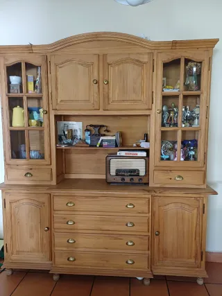 Mueble de salón rústico madera