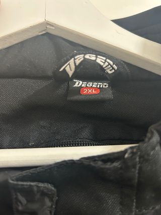 Chaqueta Moto Mujer Negra y Gris