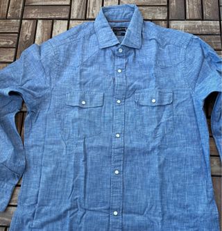 Camisa Tommy Hilfiger Hombre Azul