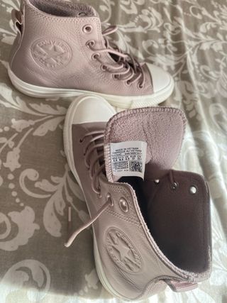 Converse Chuck Taylor All Star Cuero Rosa