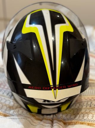 Casco Moto KYT Negro y Amarillo