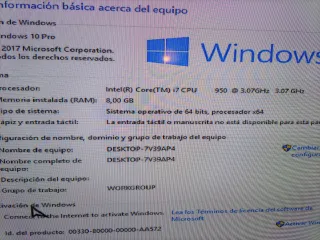 Torre Asus ROG i7 950 3.07GHz 8GB RAM