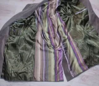 Giacca vintage Etro velluto grigio a coste