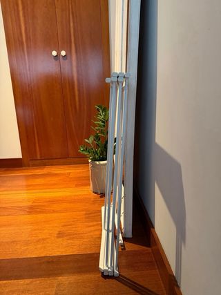 Tendedero plegable metálico blanco