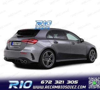 DIFUSOR MERCEDES CLASE A W177 18- LOOK AMG A45 NEGRO BRILLO