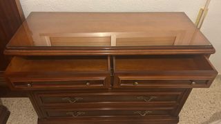 Peinadora de madera nueva