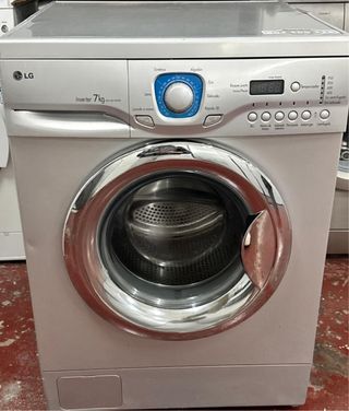 LAVADORA LG EN INOX DE 7 KILOS