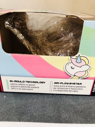 Casco bambina arcobaleno