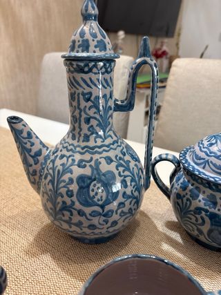 Juego de té granadino cerámica