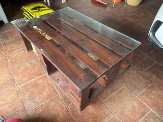 Mesa Palets Cristal 120x80x47.5