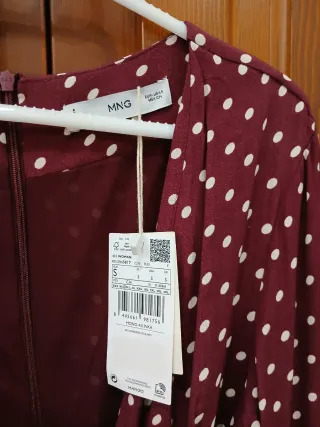 Mono largo estampado lunares morado