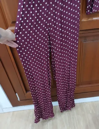 Mono largo estampado lunares morado