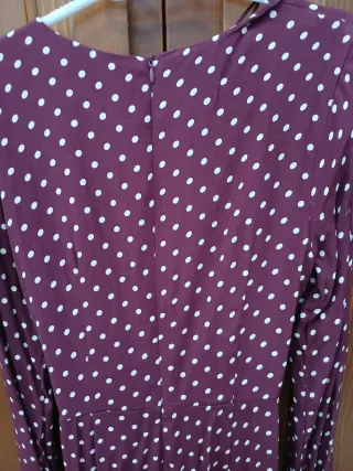 Mono largo estampado lunares morado