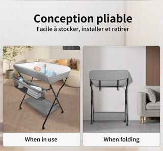 Cambiador de bebé plegable