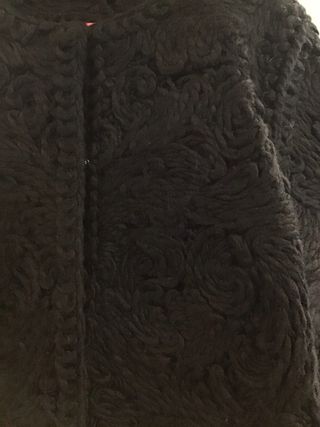 Chaqueta Zara Punto Negra xl