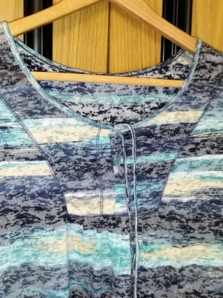 Blusa Talla Grande L Estampado Acuarela en Tonos