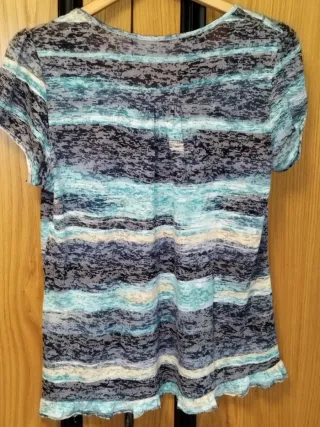 Blusa Talla Grande L Estampado Acuarela en Tonos