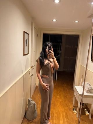 Conjunto sexy marrón talla S