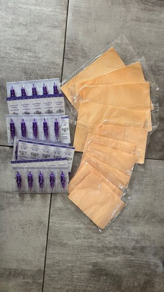 Pack Tatuaje Cartuchos Agujas y Manteles