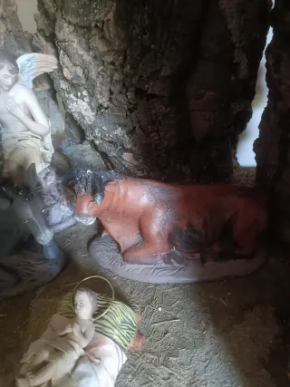 Nacimiento Belén Barro y Tela Artesanía