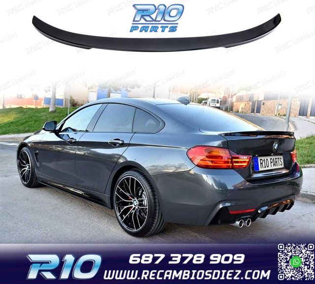 ALERON BMW F36 LOOK M NEGRO BRILLO