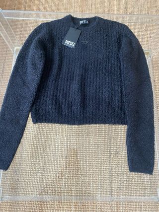 Jersey Diesel Negro Texturizado Women