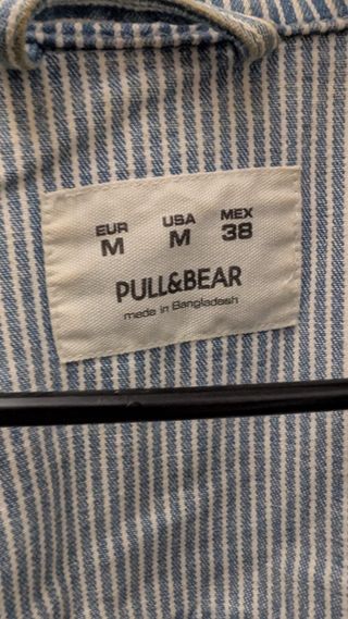 Chaqueta tejana Pull&Bear rayas azules