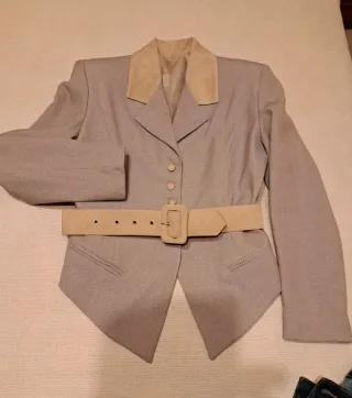 Tailleur donna 3 pezzi beige/tortora