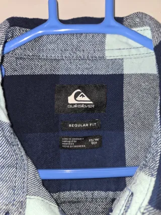 Camisa Quiksilver cuadros azul