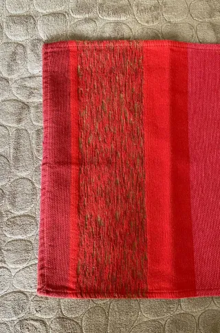 Set Natalizio Tessuto Rosso