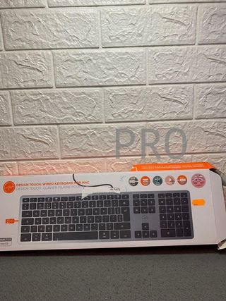 Teclado ingles con cable