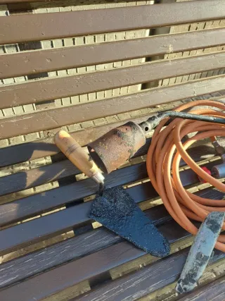 Soplete con manguera y accesorios