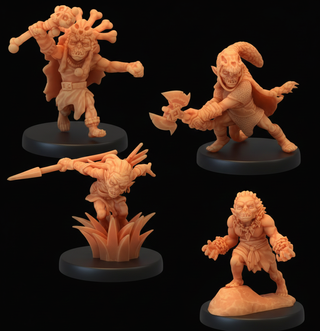 4 Miniaturas Goblins Guerreros D&D