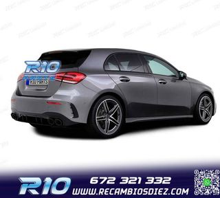 DIFUSOR MERCEDES CLASE A W177 18- A45 LOOK AMG NEGRO BRILLO