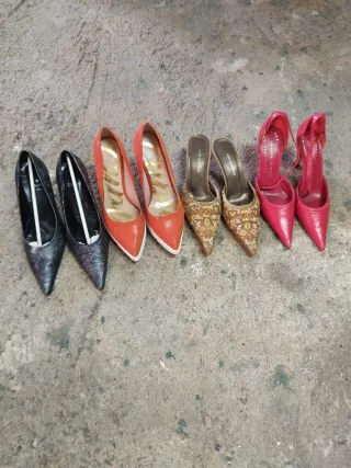 Zapatos de tacón mujer a 5 euros el par